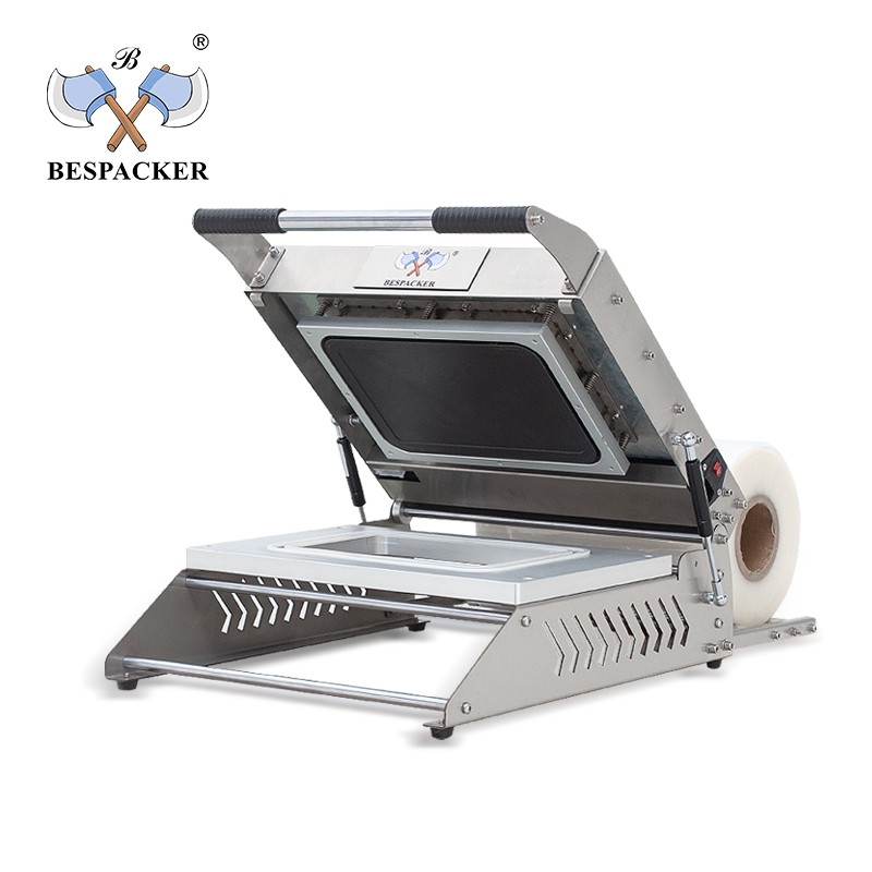 Bespacker TPR-C200A Bespacker TPR-200C Manual Tray Sealer Machine Customized Mould Food Packaging Machine Tray Sealing Machine Food Tray Seal
