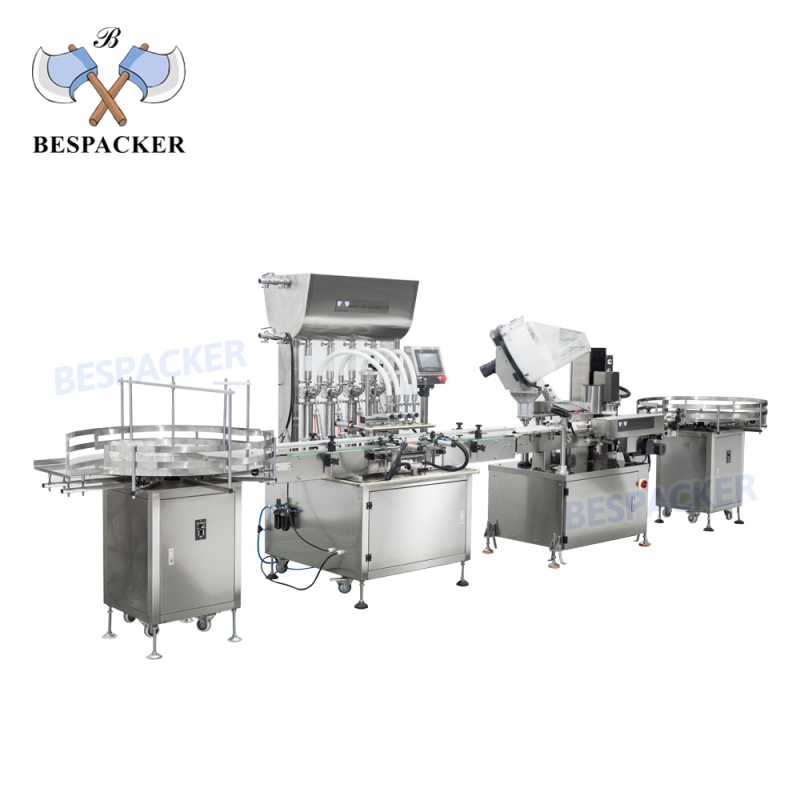 fully automatic filling and capping production line